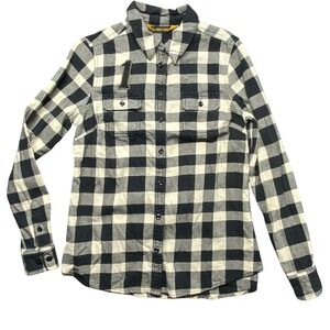 Harley Davidson Womens Plaid Button Up Shirt Long Sleeve Logo Size M Biker HD